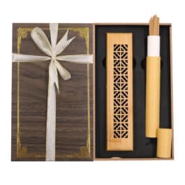 Bakhoor BoSidin – Oud Bakhoor Incense Burner with Cambodian Incense 20 Sticks 10.5 cm Corporate Promotional Gift – A19