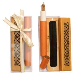 Bakhoor BoSidin – Cambodian Oud Incense Stick 20pcs 10.5 cm with Luxury Wooden Burner – A22