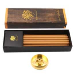 Bakhoor BoSidin – Cambodian Oud Bakhoor Incense Sticks 25g with Copper Incense Burner – A75-1