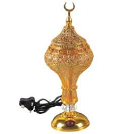Bakhoor BoSidin – Elegant Electric Oud Bakhoor Incense Burner Mabkhara Gold – WF-111