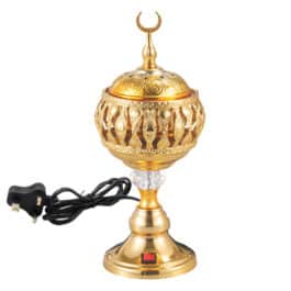 Bakhoor BoSidin – Oud Bakhoor Incense Burner Electric  Mabkhara Gold – WF-116-G