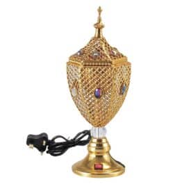 Bakhoor BoSidin – Elegant Electric Oud Bakhoor Incense Burner Mabkhara Gold – WF-117-G
