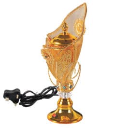 Bakhoor BoSidin –  Electric Incense Burner Oud Mabkhara Elegant Design Gold – WF-A049