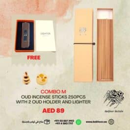 Bakhoor BoSidin – Oud Incense Sticks 250pcs Gift Box with Free Lighter – Combo M