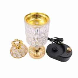 Bakhoor BoSidin – Removable Electric Oud Incense Burner Mabkhara Arabic Design Gold  – WD6132