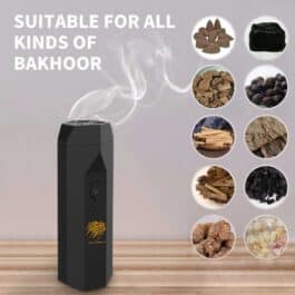 Latest Design USB Rechargeable Comb Electric Bakhoor Luxury Incense Burner – X014