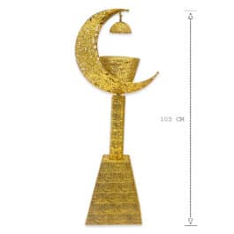 Big size Incense Burner 105 cm tall Moon Design with Free Bakhoor 50g for Ramadan Gift