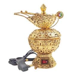 Bakhoor BoSidin – Oud Bakhoor Incense Burner Electric Oud Holder Pot Design Gold – WF-118