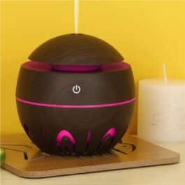 Wooden Ultrasonic Air Humidifier USB Aroma Diffuser for Home Office Fragrance – KJR-012