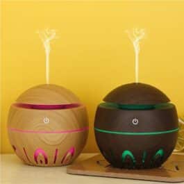 Wooden Ultrasonic Air Humidifier USB Aroma Diffuser for Home Office Fragrance – KJR-012