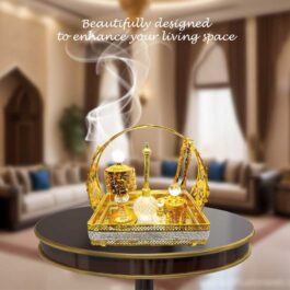 Golden Premium Incense Burner Set for Home Fragrance and Decore- MK603