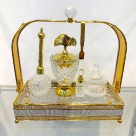 Golden Premium Incense Burner Set for Home Fragrance and Decore- MK799