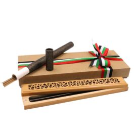 Bakhoor BoSidin – Cambodian Oud Bakhoor Incense Gift Box with UAE Ribbon