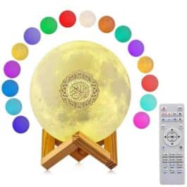 Muslim Quran Speaker 16 Color Night Light Moon Lamp Moonlight Wireless Quran Player – SQ-510