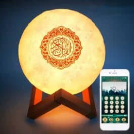 Muslim Quran Speaker 16 Color Night Light Moon Lamp Moonlight Wireless Quran Player – SQ-510