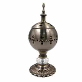 Bakhoor BoSidin – Stylish Mini Incense Oud Burner Gold/Bronze- WF015