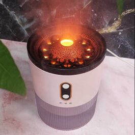 Portable Humidifier Volcano Jellyfish Design Aromatic Air Purifier 430 ML Fine Mist with Timer for Home Fragrance