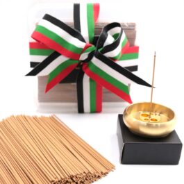 Bakhoor BoSidin – Luxury Cambodian Incense Gift Box with stand and UAE Ribbon for National Day Giveaways and Corporate Gifts