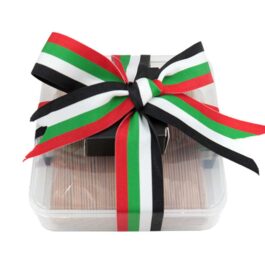 Bakhoor BoSidin – Luxury Cambodian Incense Gift Box with stand and UAE Ribbon for National Day Giveaways and Corporate Gifts