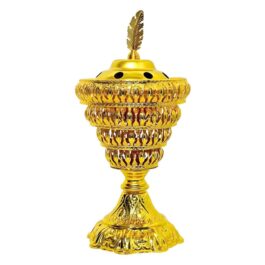 Bakhoor BoSidin – Oud Incense Holder Arabic Metal Agarwood Censer for Home Fragrance Meditation and Aromatheraphy – LC-101