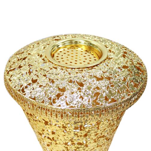 Bakhoor BoSidin - Large Size Bukhoor Incense Burner 100 cm tall Floor-Standing Oud Holder Charcoal Censer Gold- 848 - Image 2