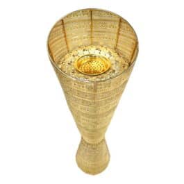 Bakhoor BoSidin – Large Size Bukhoor Incense Burner 100 cm tall Floor-Standing Oud Holder Charcoal Censer Gold- 854