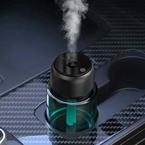 Smart Starry Projection Car Aroma Glass Diffuser, 160ml Large Capacity Rechargeable Air Freshener USB Cool Mist Mini Portable Humidifier Diffuser for Car Home Office Bedroom - P47 - Image 3