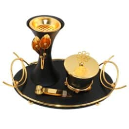 Decorative Modern Incense Burner, Set Bakhoor Incense Holder for a Luxurious Home Fragrance Experience – WT-209-SET