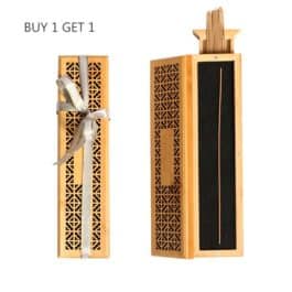 Buy 1 Get 1 Offer – Incense Burner for Stick Incense Wood Box with Drawer coming with 20pcs Oud sticks – A12S