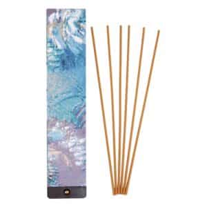 Elegant Cambodian Oud Incense Sticks 6pcs 3mm Gift Set with Built-In Holder – Premium Agarwood Fragrance in Artistic Box - A96-1