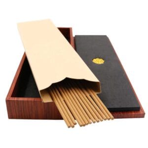 Premium Cambodian Oud Incense Sticks with Beautiful Holder – 12pcs 3mm Thicker Agarwood Sticks in Luxurious Gift Box for Meditation and Home Fragrance