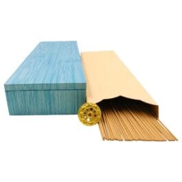 Premium Cambodian Oud Incense Sticks with Beautiful Holder – 40pcs 1.3mm Thin Agarwood Sticks in Luxurious Gift Box for Meditation and Home Fragrance