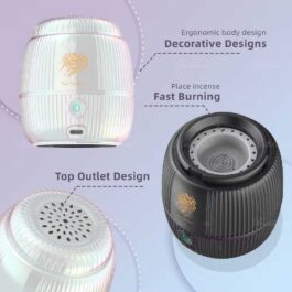 Newest Portable USB Rechargeable Smart Incenses Burner, Car Electric Incense Holder, Arabic Bakhoor Burner – X027