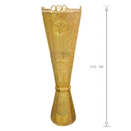 Bakhoor BoSidin – Large Size Bukhoor Incense Burner 100 cm tall Floor-Standing Oud Holder Charcoal Censer Gold- 876