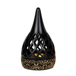 Elegant Arabian Style Resin Incense Burner, Bakhoor Oud Holder with Metal Tray Censer for Yoga, Aromatherapy, Bedroom, Home & Office – ZP079