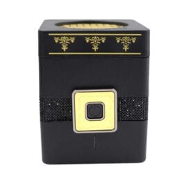 Bakhoor Burner Square Portable Electronic Charcoal Incense Holder Black/White- BK-128