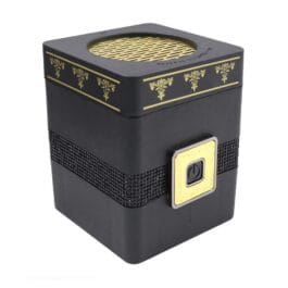 Bakhoor Burner Square Portable Electronic Charcoal Incense Holder Black/White- BK-128