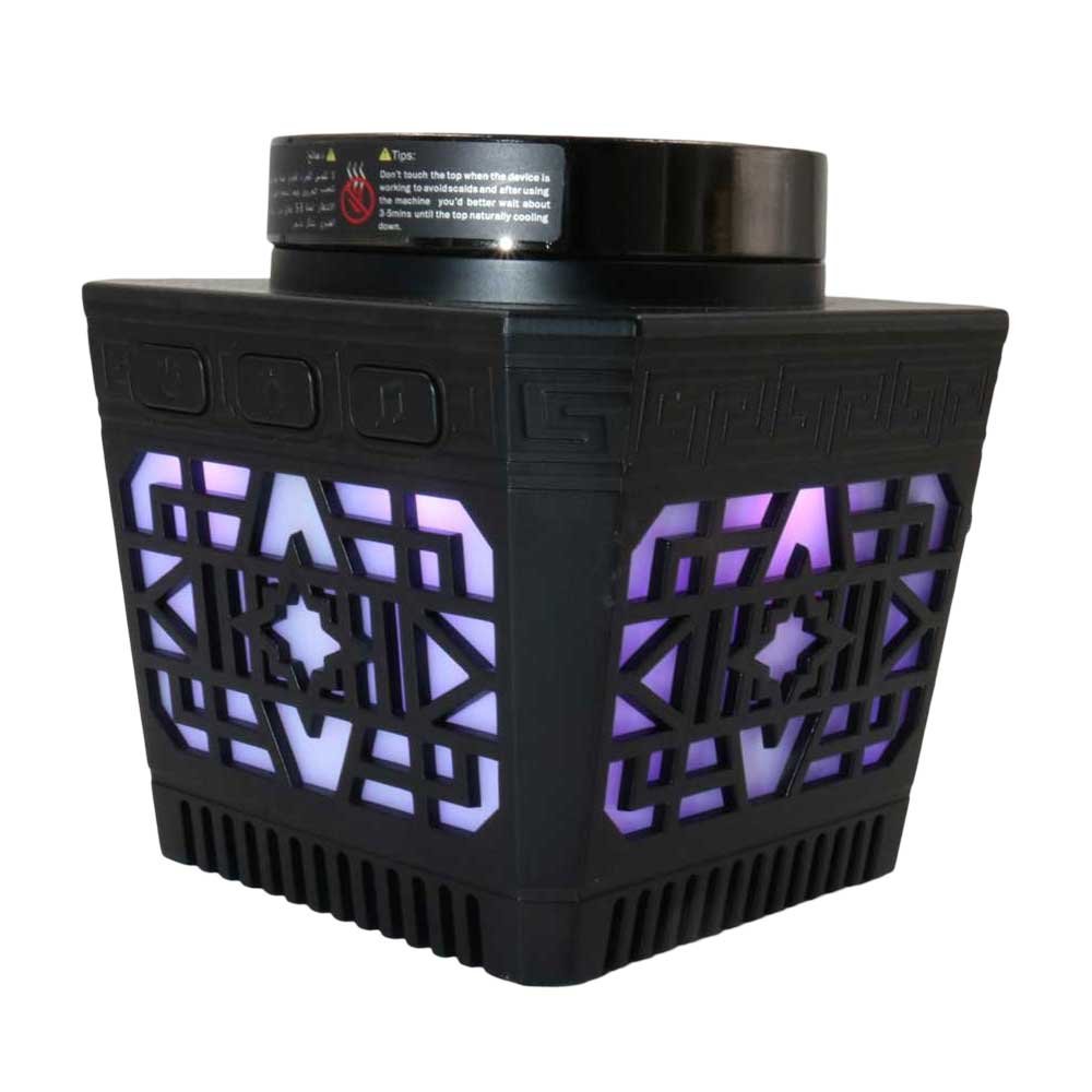 Bakhoor Arabic Electric Incense Oud Burner with Full Quran Muslim Speaker Remote, App Control and Colorful Light - SQ-005 - الصورة 4