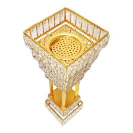 Bakhoor BoSidin – Crystal Oud Burner 53 cm Tall Incense Holder Mabkhara for Home Office Majlis Aromatherapy – 870