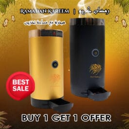 Buy 1 Get 1 Offer: Upgraded Bakhoor USB Incense Burner with built-in Oud Storage Electric Mabkhara for Car, Home and Office