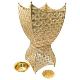 Bakhoor BoSidin – Crystal Oud Burner 50 cm Tall Incense Holder Mabkhara for Home Office Majlis Aromatherapy – 888M