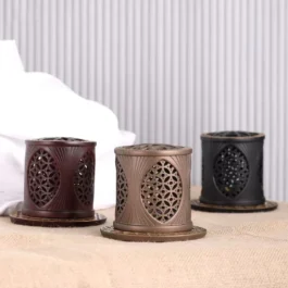 Geometric Lattice Resin Incense Burner Oud Bakhoor Holder – LR7015
