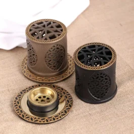 Geometric Lattice Resin Incense Burner Oud Bakhoor Holder – LR7015