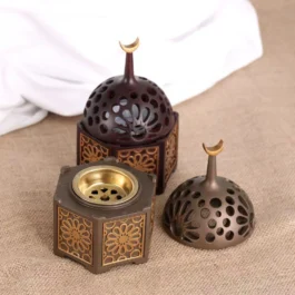 Arabic Style Resin Incense Burner Elegant Aromatherapy Bakhour Holder for Home Decor – YA5001