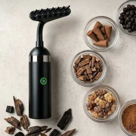 2-in-1 Portable Electronic Oud Burner & Rotating Hair and Clothes Diffuser – BK-82