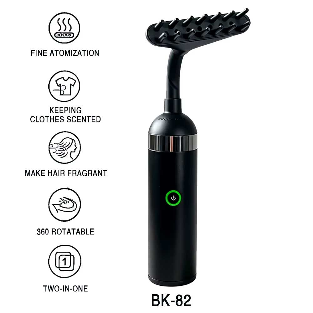 2-in-1 Portable Electronic Oud Burner & Rotating Hair and Clothes Diffuser - BK-82 - Image 4