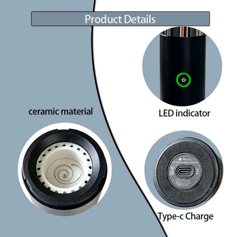2-in-1 Portable Electronic Oud Burner & Rotating Hair and Clothes Diffuser - BK-82 - Image 7